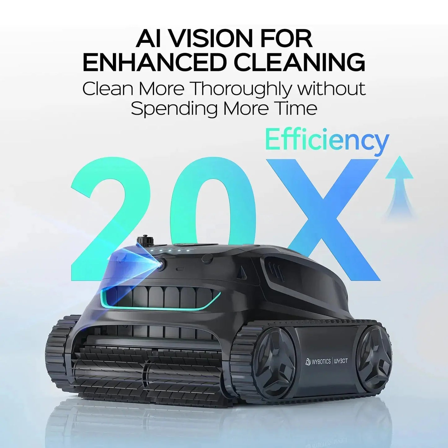 WYBOT S2 Solar Vision Robotic Pool Cleaner – Self-Charging Solar Dock, AI Camera