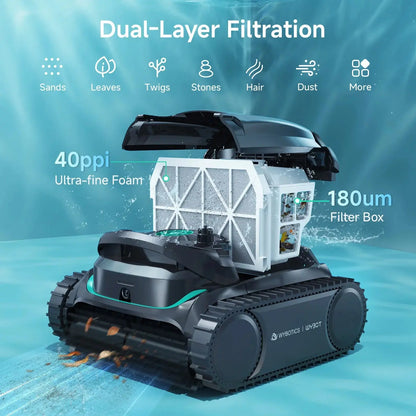 WYBOT M2 Vision Cordless Robotic Pool Cleaner – AI Camera for Large Inground Pools