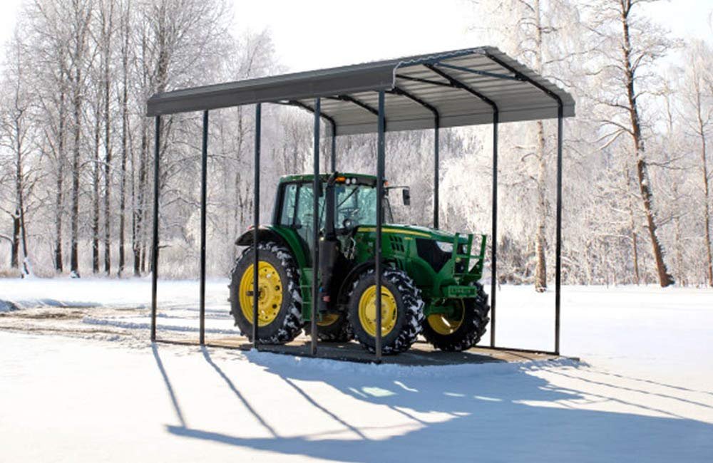 Arrow Carport, 14 ft. x 20 ft. x 14ft. Charcoal 14′ x 20′ x 14′