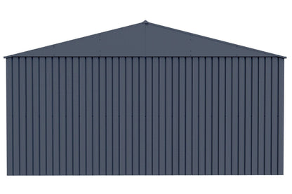 Arrow Shed Elite 14′ x 16′ Outdoor Lockable Gable Roof Steel Storage Shed Building, Anthracite