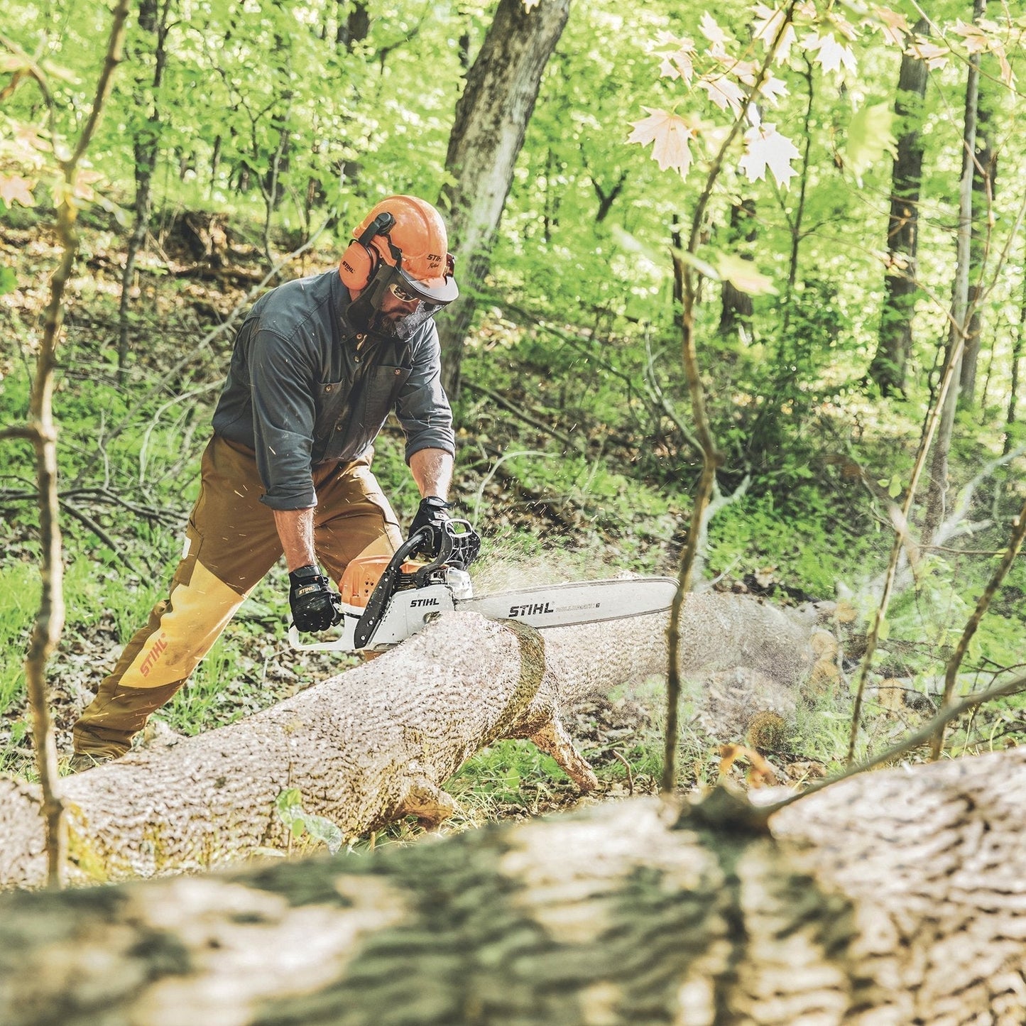 Stihl Gas-Powered Chainsaw, 20in. Bar, 64.1cc, 3/8in. Chain Pitch, Model# MS 391