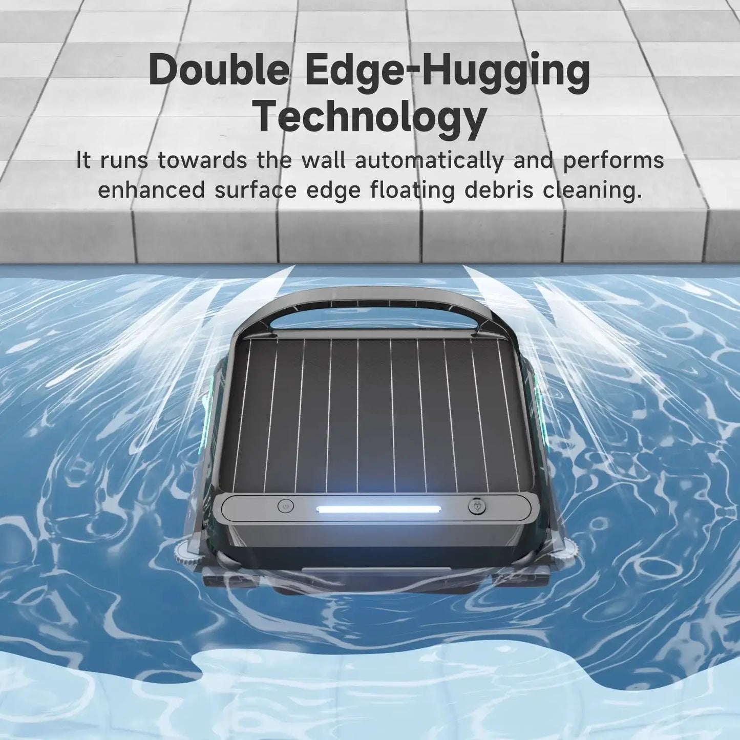 WYBOT F1 Solar-Powered Robotic Pool Skimmer – Cordless Surface Debris Cleaner
