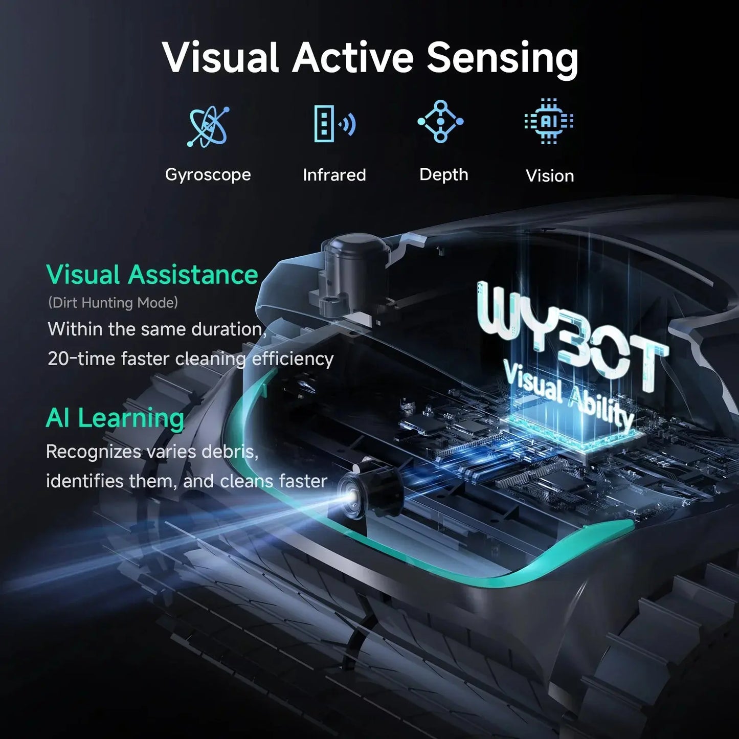 WYBOT M2 Vision Cordless Robotic Pool Cleaner – AI Camera for Large Inground Pools