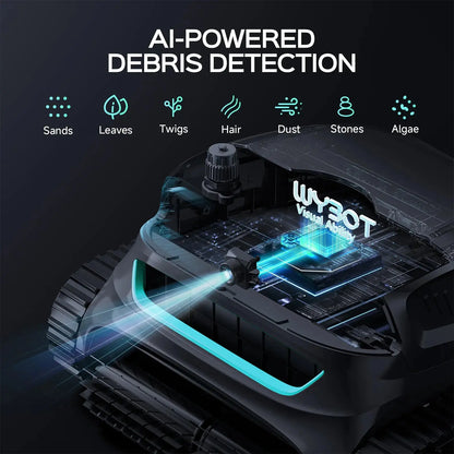 WYBOT S2 Solar Vision Robotic Pool Cleaner – Self-Charging Solar Dock, AI Camera