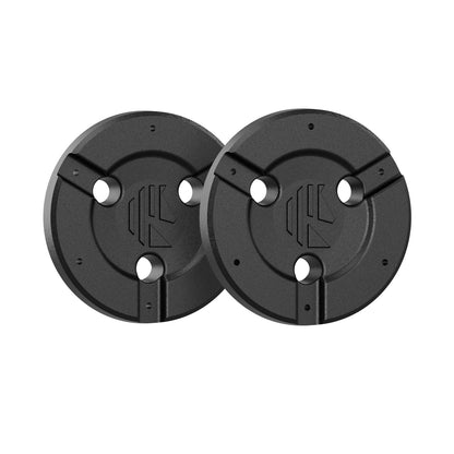 Pair of Metal Hubcaps