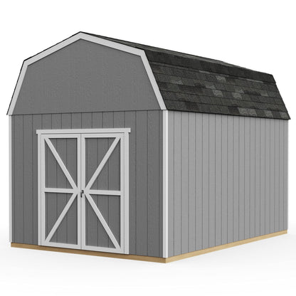 Handy Home Products Braymore 10×14 Do-It-Yourself Wooden Storage Shed with Floor