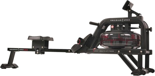 Sunny Health and Fitness Obsidian Surge Water Rowing Machine