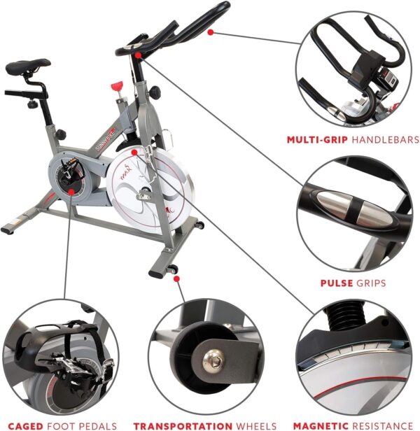 Sunny Health & Fitness Synergy Pro Magnetic Indoor Cycling Bike
