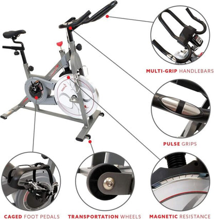 Sunny Health & Fitness Synergy Pro Magnetic Indoor Cycling Bike