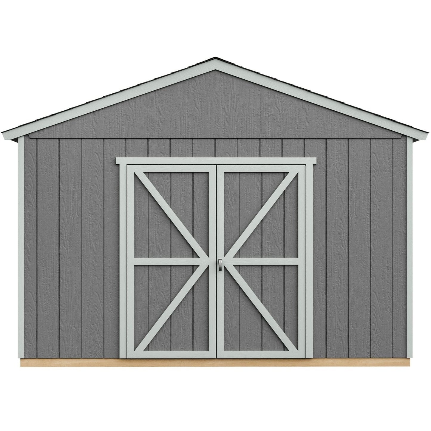 Handy Home Products Astoria 12×24 Do-It-Yourself Wooden Storage Shed Brown Without Floor