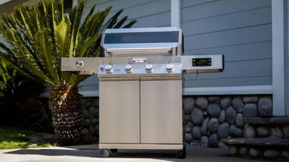 Monument Grills Eminence 405 |Tech Stainless Propane Gas Grill Eminence 405 & Cast Iron Cooking Plate