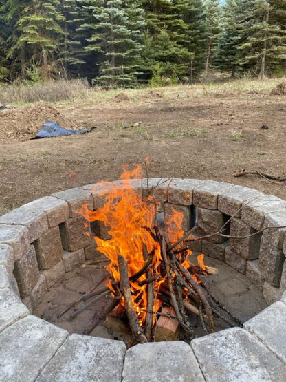 Stonehenge 58 in. x 16 in. Concrete Fire Pit Kit in Northwest Blend