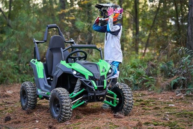 MotoTec Raider Kids UTV 48v 1200w Full Suspension Blue