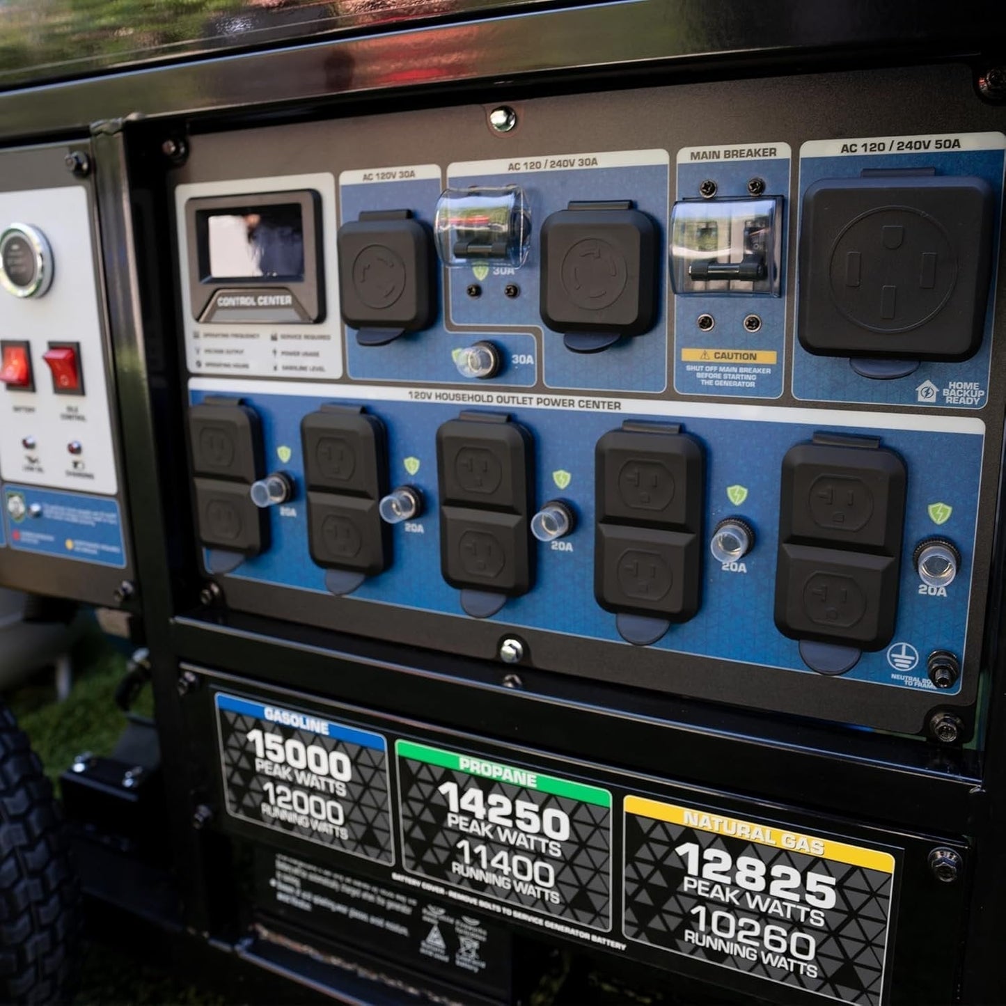 DuroMax 15,000-Watt Tri-Fuel Portable Generator XP15000HXT