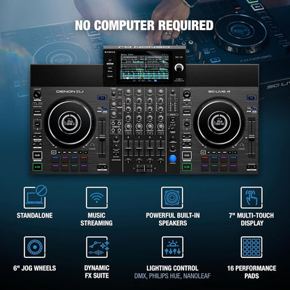 Denon DJ SC LIVE 4 4-Deck Standalone DJ
