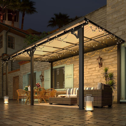Aecojoy Aluminum Pergola with Canopy