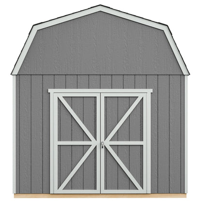 Handy Home Products Braymore 10×14 Do-It-Yourself Wooden Storage Shed with Floor