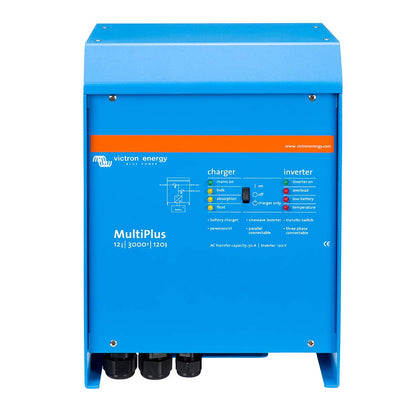 Victron MultiPlus Inverter/Charger 12 VDC - 3000VA - 120vAC w/120AMP Battery Charger - 50AMP Transfer Switch [PMP123021102]