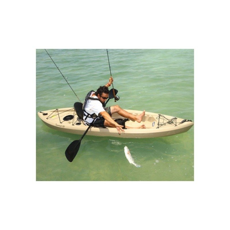 Lifetime Muskie 120 Sit-On-Top Angler Kayak w/ Paddle