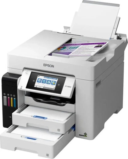 Epson EcoTank Pro ET-5850 Wireless Color All-in-One Supertank Printer C11CJ29201