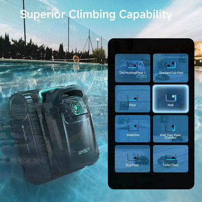 WYBOT M2 Vision Cordless Robotic Pool Cleaner – AI Camera for Large Inground Pools