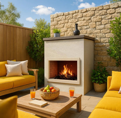 Cal Flame - Cabo Modern Outdoor Gas Fireplace | Model: FRP901-1