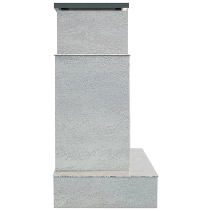 Cal Flame - Tahiti Contemporary Outdoor Gas Fireplace with Bottom Wrap-Around Mantel | Model: FRP903-3