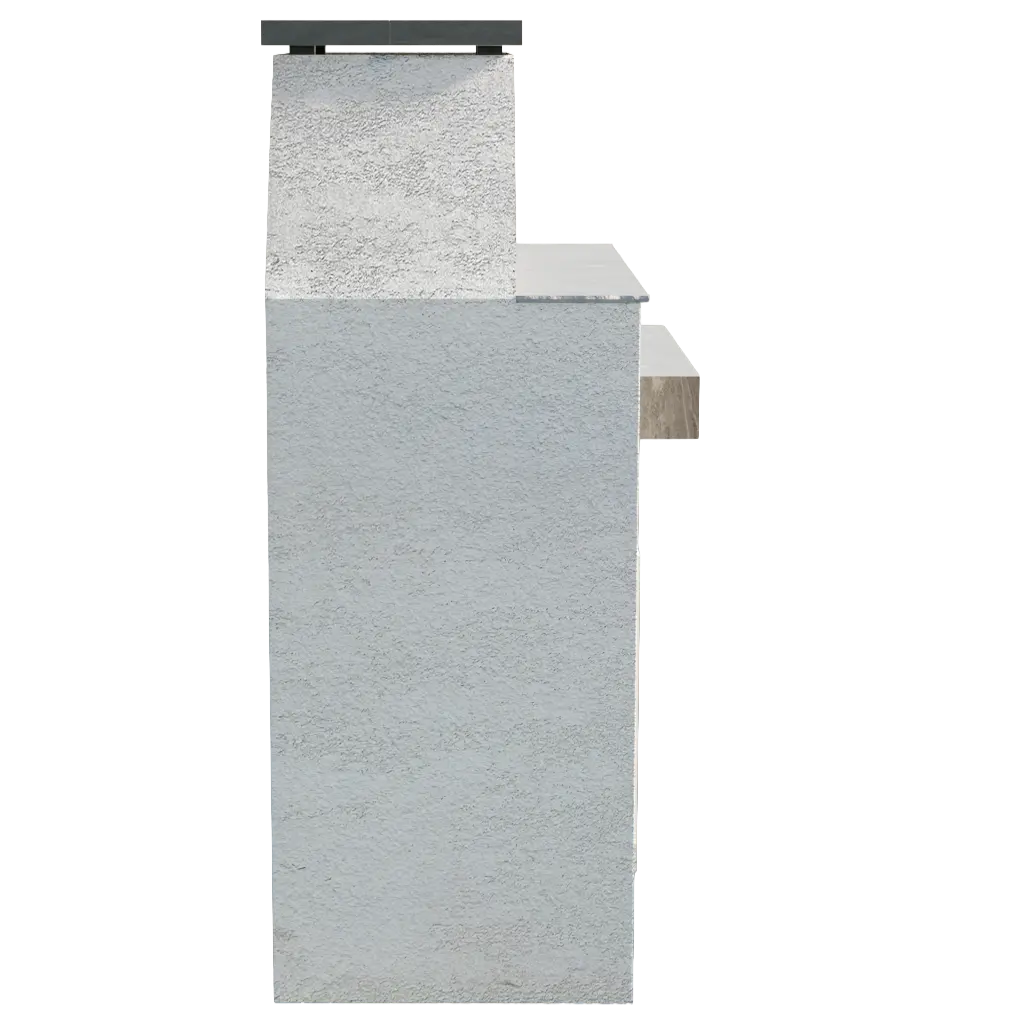 Cal Flame Ladero Modern Outdoor Gas Fireplace with Mantel | Model: FRP905-1