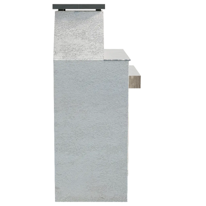 Cal Flame Ladero Modern Outdoor Gas Fireplace with Mantel | Model: FRP905-1
