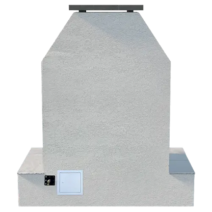 Cal Flame Key West Modern Outdoor Gas Fireplace with Wrap-Around Mantel | Model: FRP905-3