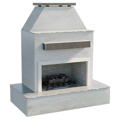 Cal Flame Key West Modern Outdoor Gas Fireplace with Wrap-Around Mantel | Model: FRP905-3