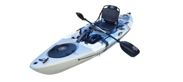 BKC PK12 Angler Sit-on-Top Single Pedal Fishing Kayak