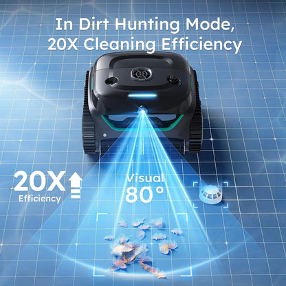 WYBOT C2 Vision Cordless Robotic Pool Cleaner – AI Camera Debris Targeting