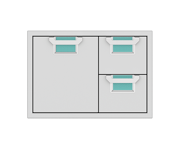 Aspire By Hestan 36" Double Drawer & Storage Drawer Combination - AESDR36