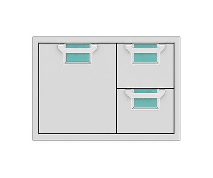 Aspire By Hestan 36" Double Drawer & Storage Drawer Combination - AESDR36