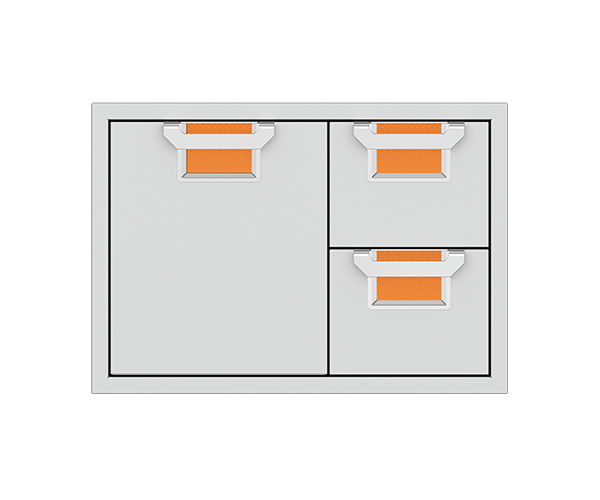 Aspire By Hestan 36" Double Drawer & Storage Drawer Combination - AESDR36