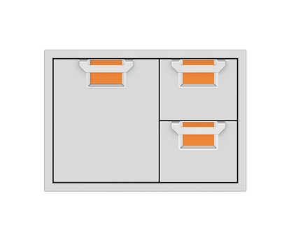 Aspire By Hestan 36" Double Drawer & Storage Drawer Combination - AESDR36