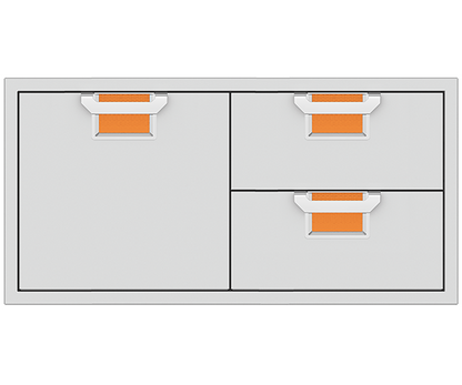 Aspire By Hestan 42" Double Drawer & Storage Drawer Combination - AESDR42