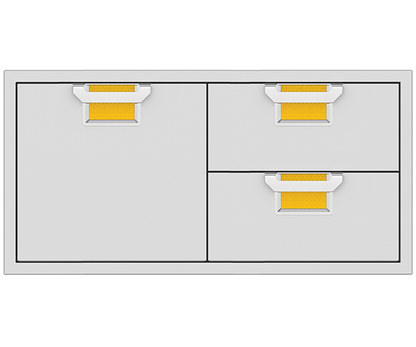 Aspire By Hestan 42" Double Drawer & Storage Drawer Combination - AESDR42
