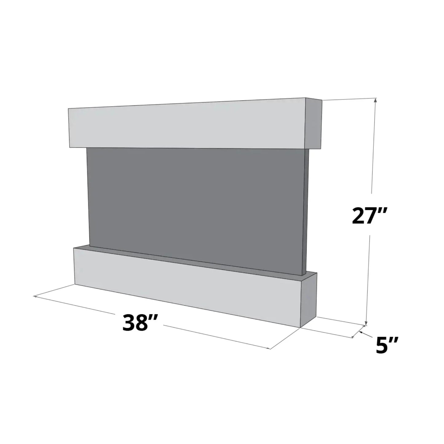 Adagio Reflection Creek Indoor Wall-Mounted Water Fountain (AWF-RCS)