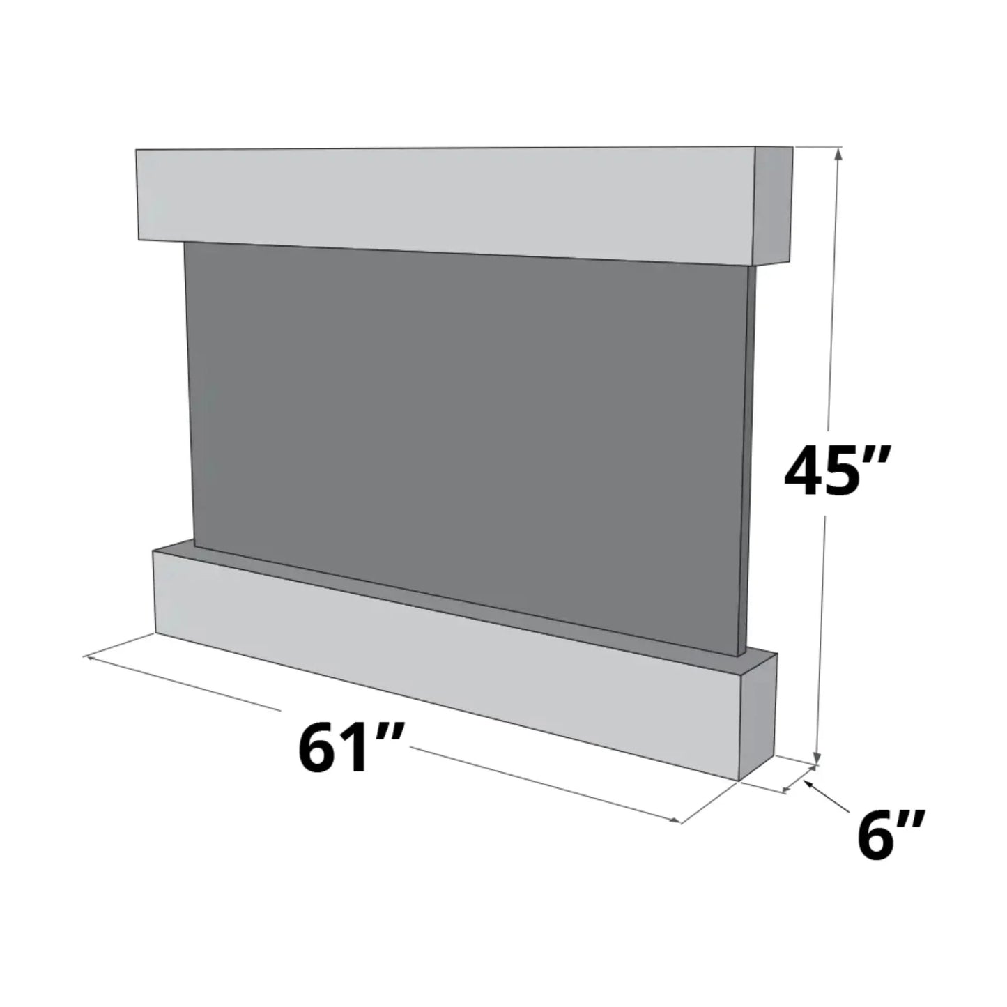 Adagio Teton Falls Indoor Wall-Mounted Water Fountain (AWF-TFR1514)
