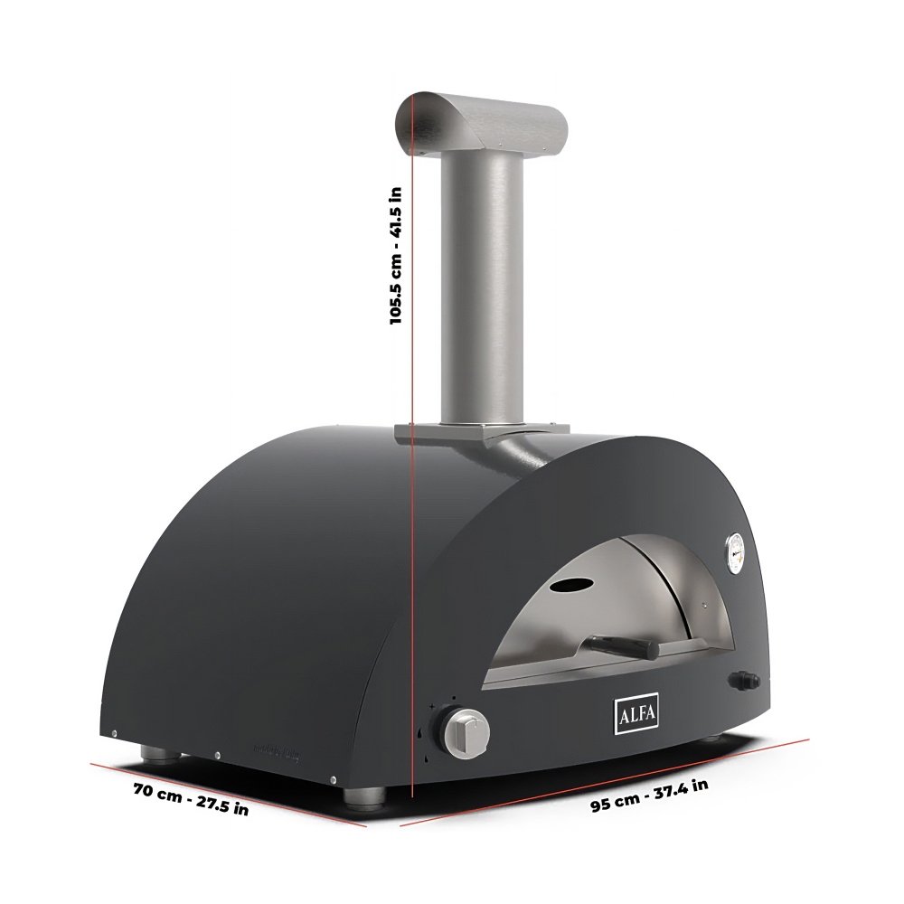 Alfa Forni Outdoor oven for 2 pizzas – Moderno line
