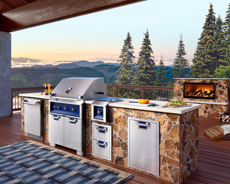 Aspire By Hestan 24" Outdoor Undercounter Refrigerator With Lock & Solid Reversiblr Door - ERS24