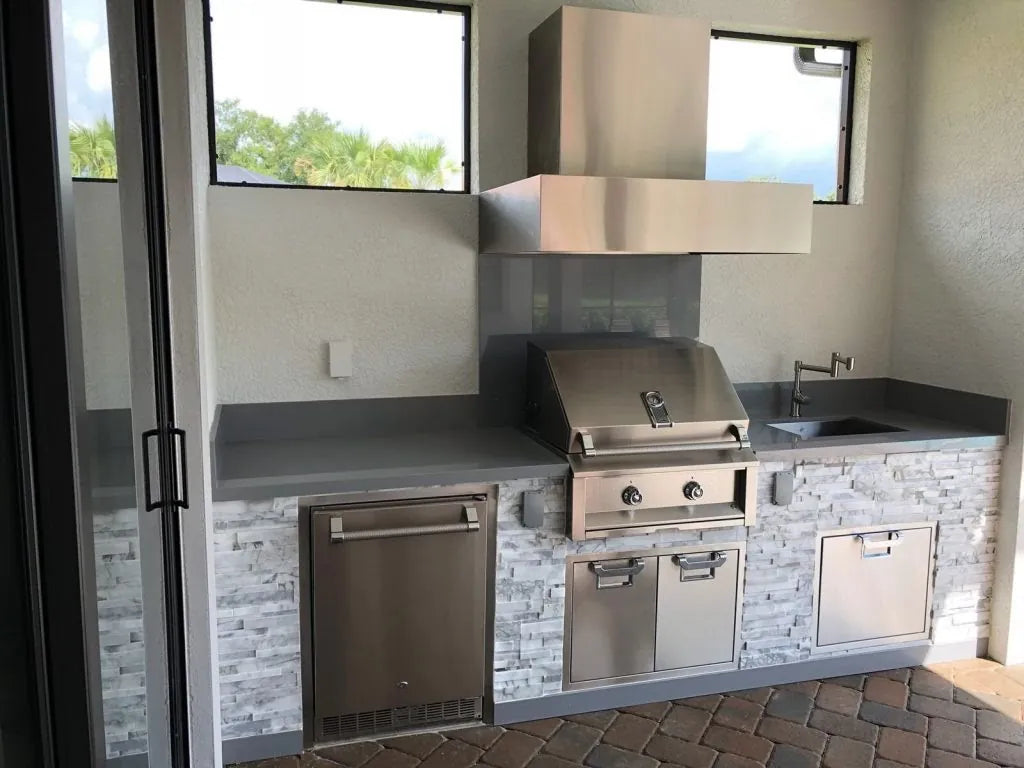 Aspire By Hestan 30" Outdoor Built-In Grill with 1 U-Burner & 1 Sear Burner - EMB30
