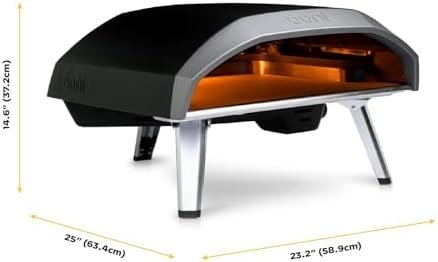 Ooni Koda 16 Natural Gas Pizza Oven – 28mbar Natural Gas Outdoor Oven, Makes 16 Inch Pizzas