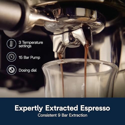 De’Longhi La Specialista Arte Evo Espresso Machine – Compact Cold Brew Coffee Maker with Grinder, Milk Steam Wand/Frother & Tamping Tools – Home Barista Kit for Lattes, Cappuccinos, Iced Coffee