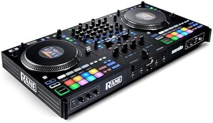 Rane PERFORMER 4-Channel Motorized DJ Controller, 7″ Platters with Displays, Precision Feel Faders, Stem Split, Advanced FX, Serato DJ Pro Included