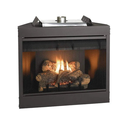 Empire Gas Fireplace Van Buren Deluxe 34" B-Vent Contour Burner LOGSET GFC1034