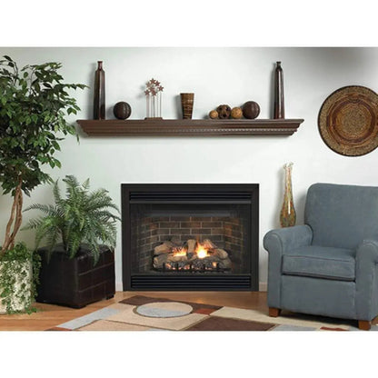 Empire Gas Fireplace Van Buren Deluxe 36" B-Vent Contour Burner LOGSET ECSVBD36