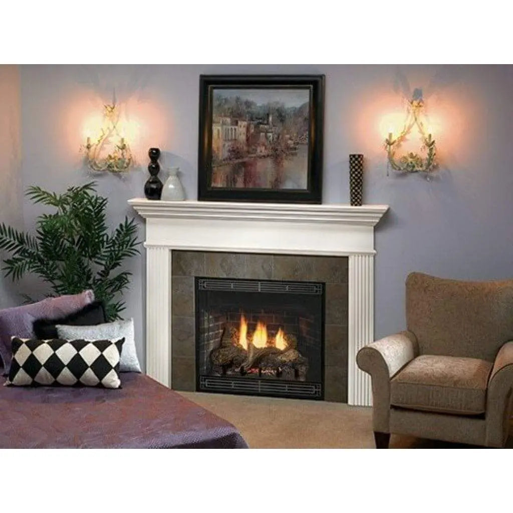 Empire Gas Fireplace Van Buren Deluxe 34" B-Vent Contour Burner LOGSET GFC1034